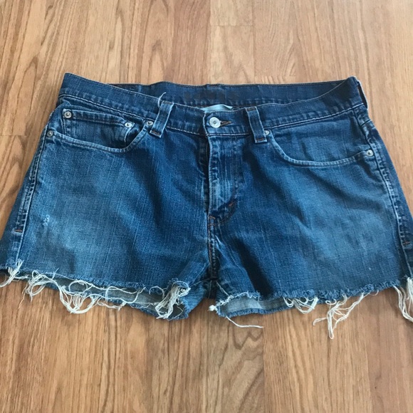 Levi's Pants - Levis Jean Shorts frayed skinny size 34